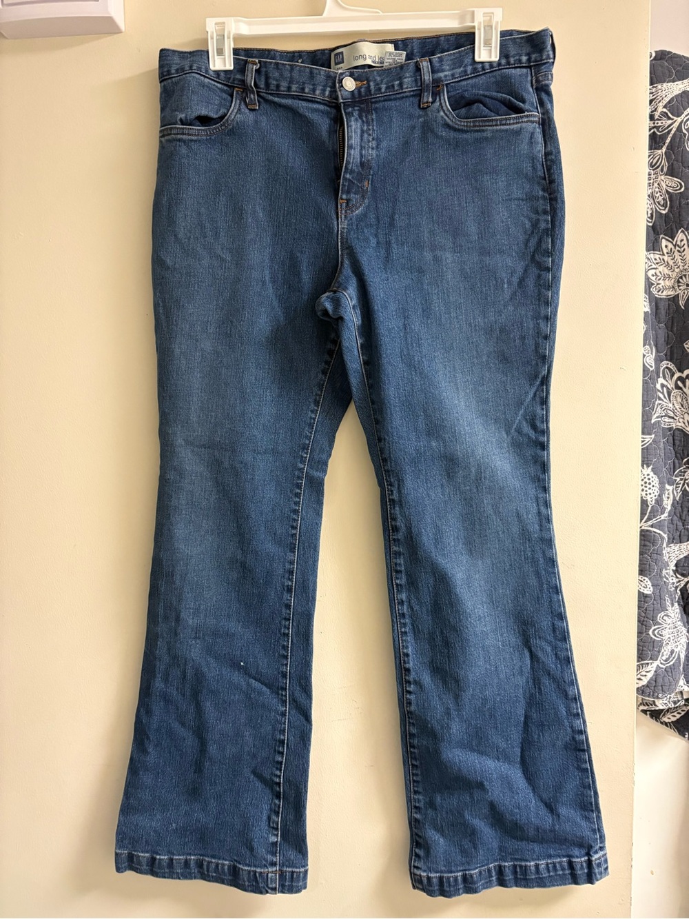 GAP Indigo Flared Wide-Leg Jeans